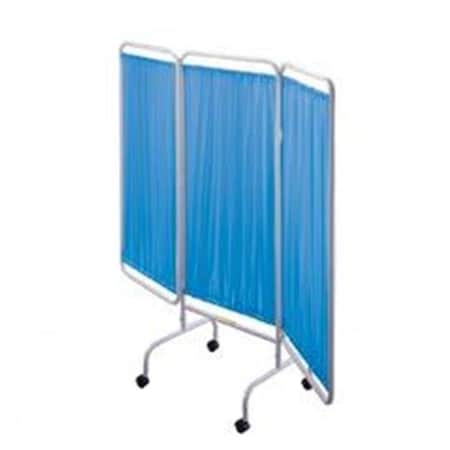 R&B Wire Products R&B Wire PSS-3C Portable Three Panel Patient Privacy Screen with Casters - Blue PSS-3C/B